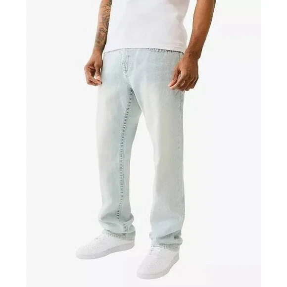 True Religion Men’s Ricky Big T Straight Jeans 34 $199 NWT - Picture 3 of 9
